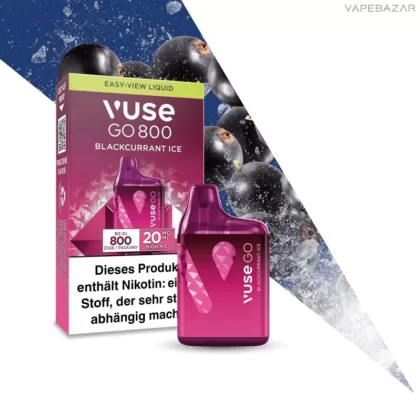 Vuse Go 800 – Blackcurrant Ice - Aromen, Propylenglykol; 20mg/ml