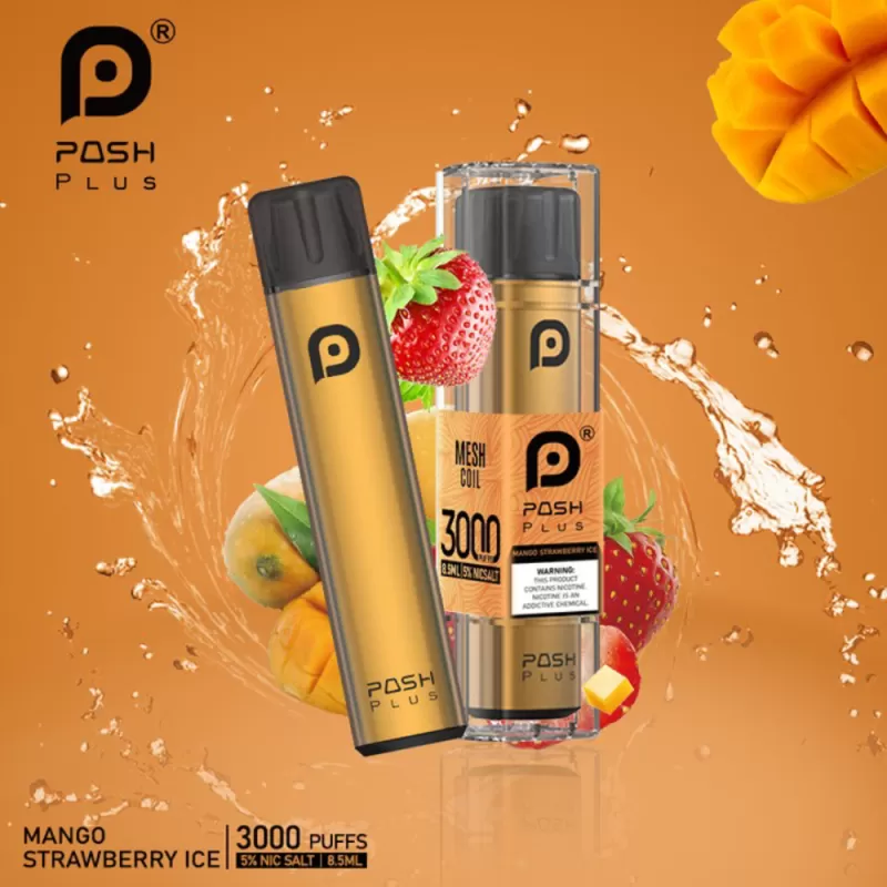 POSH PLUS – Mango Strawberry Ice 3000 Puffs - Image 2