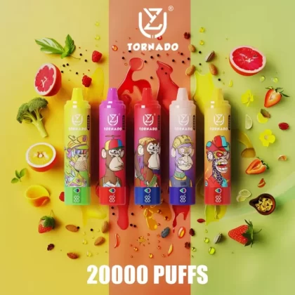 UZY TORNADO 20000 – 20K Puffs 28ml 850mAh Battery Disposable Vape Wholesale Price - 20000 puffs; Vape Product, Vape Product; Blueberry on ice, Blueberry Raspberry