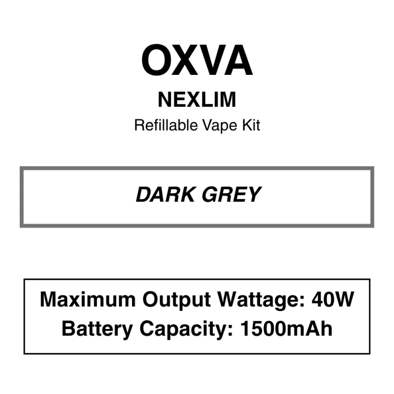 OXVA – Nexlim – Refillable Vape Kit - Image 3