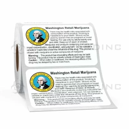 Washington | WA Compliant Label – Retail Marijuana – 1,000 Count
