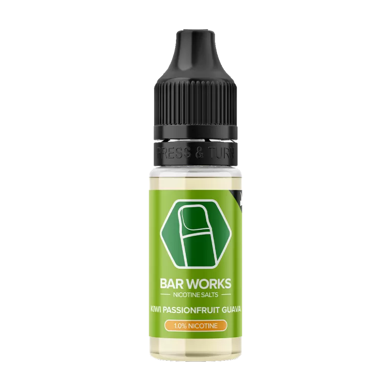 Kiwi Passionfruit Guava Nic Salt by Bar Works - 10ml - 20mg - Vape Product (9264F4)