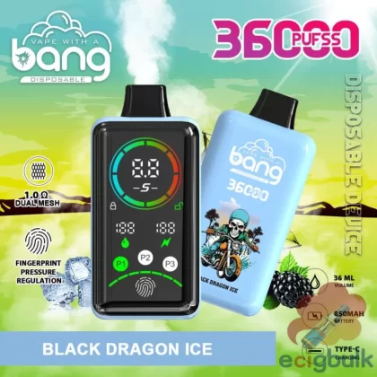 Bang 36000 Large Screen Disposable Vape – 36ml E-liquid, 36000 Puffs