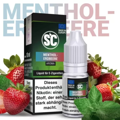 SC Liquid – Menthol Erdbeere - 3mg/ml, 12mg/ml