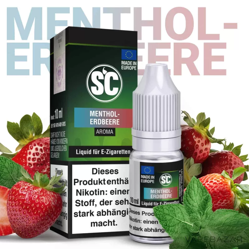 SC Liquid – Menthol Erdbeere - 3mg/ml, 12mg/ml