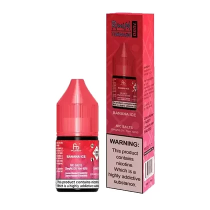 BANANA ICE NICOTINE SALT E-LIQUID BY R AND M
