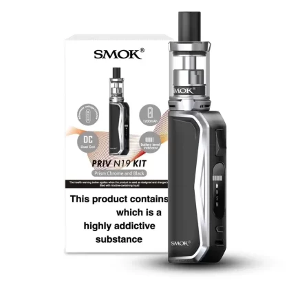 SMOK PRIV N19 KIT - COLOR#PRISM CHROME AND BLACK