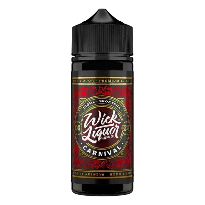 Wick Liquor Carnival 100ml Vape Juice - Add Nic Shot#0 Nic Shots>1 x 18mg Nic Shot>2 x 18mg Nic Shots