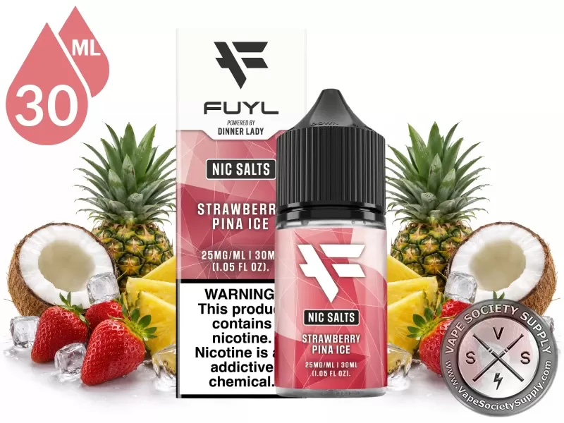 Strawberry Pina Ice FUYL By Dinner Lady Salt 30ml
