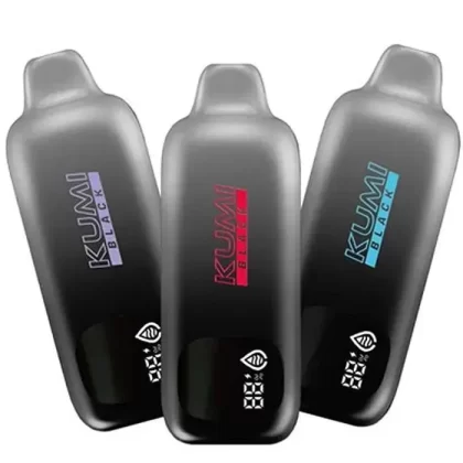 KUMI Black Vape - Pack Count#Single Pack~Flavor#Baja Blue>Blue Razz Ice>Twizz>Grape Ice>Strawberry Banana~Nicotine#50MG