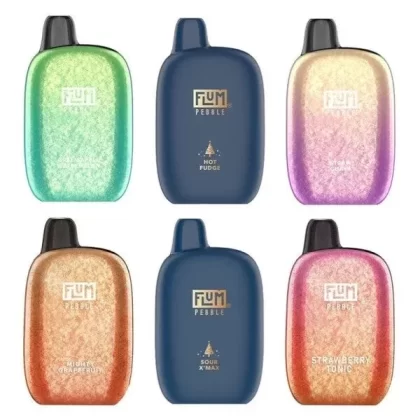 ? Flum Pebble 6000 Christmas Edition Disposable Vape (5%,14ml) - Flavor#Strawberry Tronic (Ice Crystal)>Mighty Grapefruit (Ice Crystal) (7FF3C5)