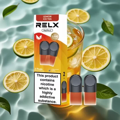 RELX Pod Pro 2 Tea-Lemon Ice Tea Vape 1.8% Nicotine 600 Puffs 1.9ml 3 Voltage Modes - Bangvapeaustralia