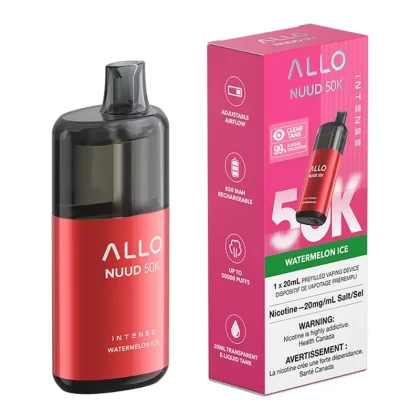 Allo Intense Nuud 50K Disposable Vape Device – Watermelon Ice 20ml
