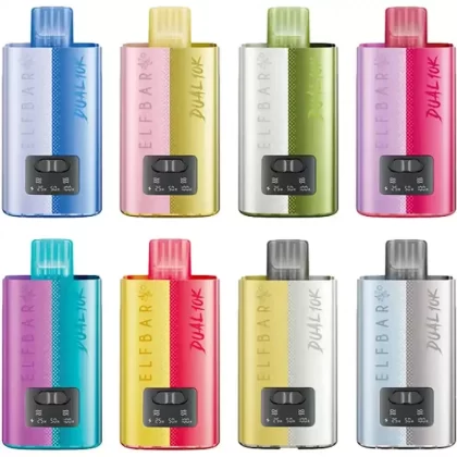 Elf Bar Dual 10k Prefilled Vape Pod Kit - Flavour#Blueberry Edition>Blue Edition>Cherry Edition>Drinks Edition>Exotic Edition>Fizzy Edition>Fruity Edition>Grape Edition>Green Edition>Lemon E