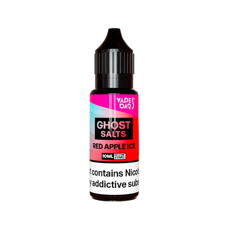 Vapes Bars Ghost Salts Red Apple Ice Nic Salt - 10 Pack - 10mg