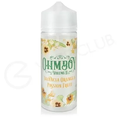 Valencia Orange & Passionfruit Shortfill E-Liquid by Ohm Boy Volume II 100ml