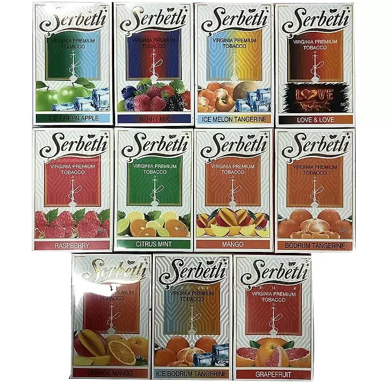 Hookah Shisha Serbetli Tobacco with Fruit Flavor 50g ( )