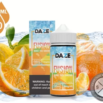 Orange Yuzu Tangerine Iced 7 Daze Fusion 100ml
