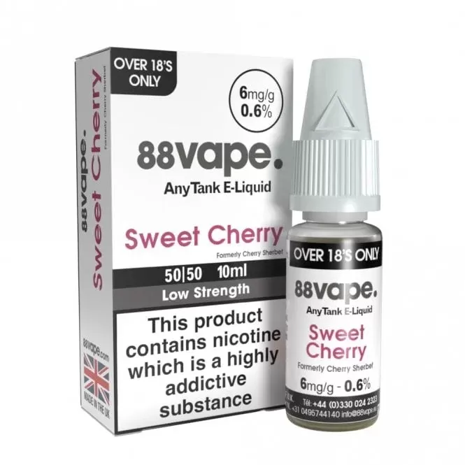 88vape Sweet Cherry (Cherry Sherbet) E Liquid – AnyTank Series (10ml)