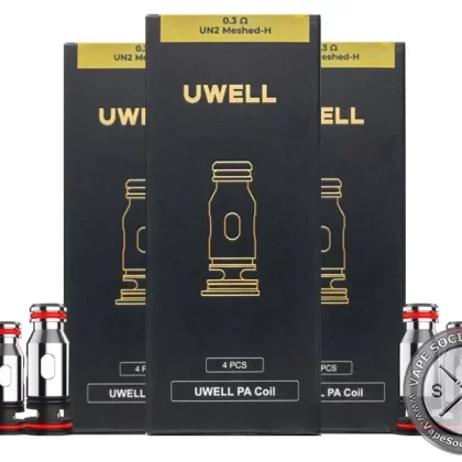 UWELL PA Replacement Coils (Pack of 4) - 0.3Ω UN2-H, 0.8Ω UN2-H