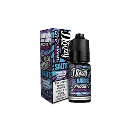 Doozy Vape Co 10 ml Nic Salt 10 mg – Premium-Vape-Saft (50VG/50PG) - Geschmack#Gefrorene Beeren>Fizzy Zitrone>Vanille pudding>Apfel & Mango>Karamell-Tabak-Eis>Zitronen-Beeren-Kuchen>Apfel- u (479BDF)