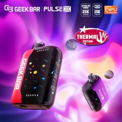 Geek Bar Pulse X 25K Puff "Thermal Edition" Disposable Device – 25,000 Puffs - Pink Berry Lemonade