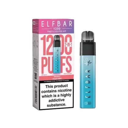 Elf Bar 1200 Mint Edition Pod Vape - Nicotine Strength#20mg (C53AB2)