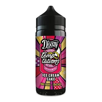 DOOZY TEMPTATIONS ICE CREAM CAKE 100ML SHORTFILL E-LIQUID