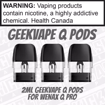 GEEKVAPE Q Replacement Pods 3/pk