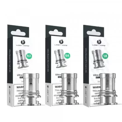 Lost Vape Ultra Boost Replacement Coils - Choose Coil Type#MTL 1.0ohm>M3 Mesh 0.15ohm>M4 Mesh 0.2ohm>RBA Section>M1 Mesh 0.3ohm>M2 0.6ohm