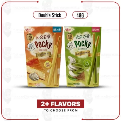 Pocky Double Stick 48G – Assorted Flavors - Cheesecake, Ice Cream Matcha