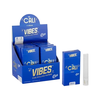 VIBES® | The CALI 3 Gram Pre-Rolled Tubes | 109mm – Rice – 8 Count