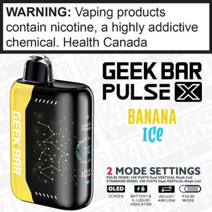 Banana Ice GEEK BAR PULSE X Disposable