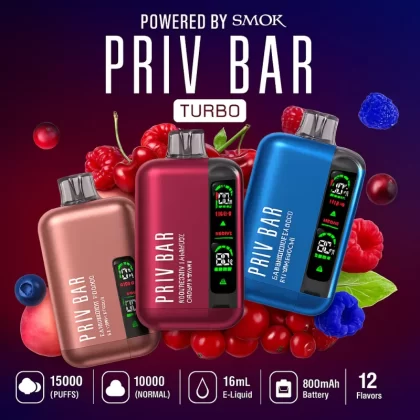 PRIV BAR TURBO 15000 PUFFS DISPOSABLE VAPE - Vapexotic In