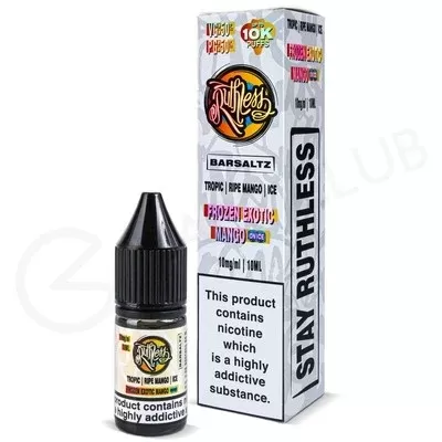 Frozen Exotic Mango On Ice Nic Salt E-Liquid by Ruthless Bar Saltz - Ecigpremium