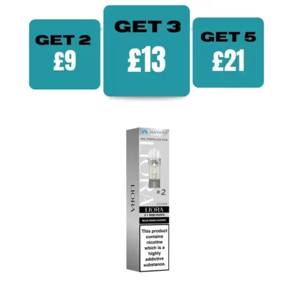 Hayati Liora Prefilled Pods - £4.99 or 2 for £9 - Blackberry Raspberry