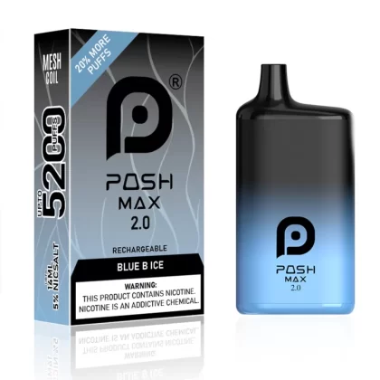 POSH MAX 2.0 – Blue B Ice 5200 Puffs