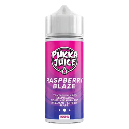 Pukka Juice Raspberry Blaze Vape Juice 100ml - Size#0 Nic Shots>1 x 18mg Nic Shot>2x 18mg Nic Shot