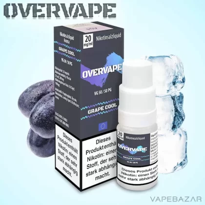 Overvape Nikotinsalz Liquid – Grape Cool - Vapebazar