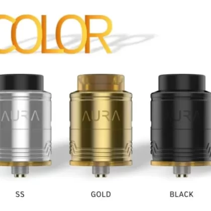 Digiflavor Aura BF RDA Tank Atomizer By DJLsb Vapes (1.5ML) - Black