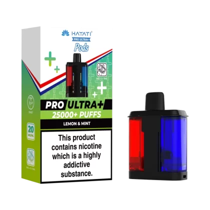 Lemon & Mint Hayati Pro Ultra Plus Refill Pack - 20mg - Vape Product