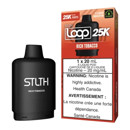 STLTH Loop 25K E-Liquid Pod Pack - Rich Tobacco - 20mg/ml