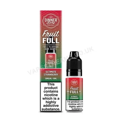 Dinner Lady Ultimate Strawberry Fruit Full Nic Salt E-Liquid - Vapestreams Co