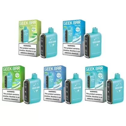 Geek Bar Pulse 15k Mintz Edition Disposable Vape - Black Mintz, Creamy Mintz (947D67)