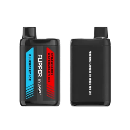 Flipper 16K Disposable Vape – Blueberry Ice + Strawberry Watermelon Ice 40mg (16000 Puffs)