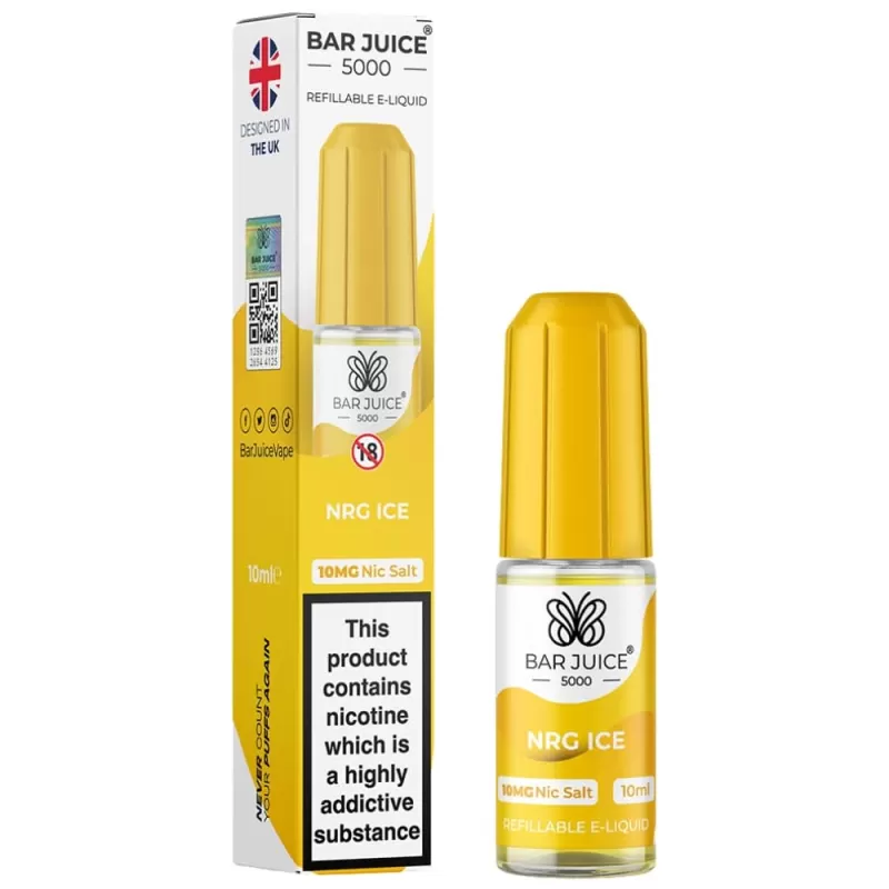 Energy Ice Nic Salt E-Liquid by Bar Juice 5000 (10ml)