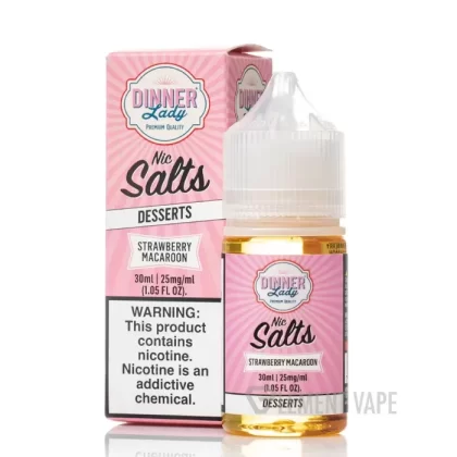 Strawberry Macaroon SALTS – Vape Dinner Lady E-Liquid – 30mL