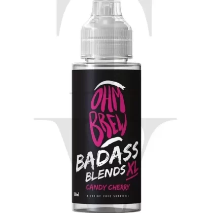 OHM BREW BADASS BLENDS XL CANDY CHERRY 100ML SHORTFILL E-LIQUID