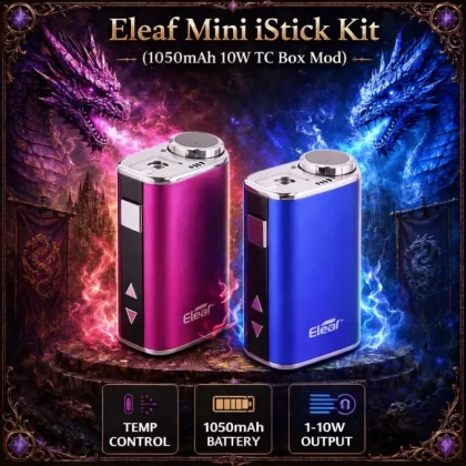 Eleaf Mini iStick Kit (1050mAh 10W TC Box Mod) - Blue - Vapeciga