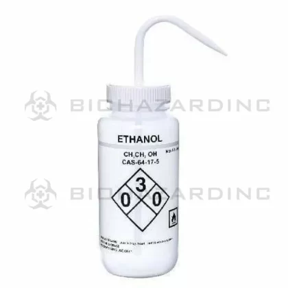 LDPE Premium Labeled Wash Bottles – Ethanol 500 ml